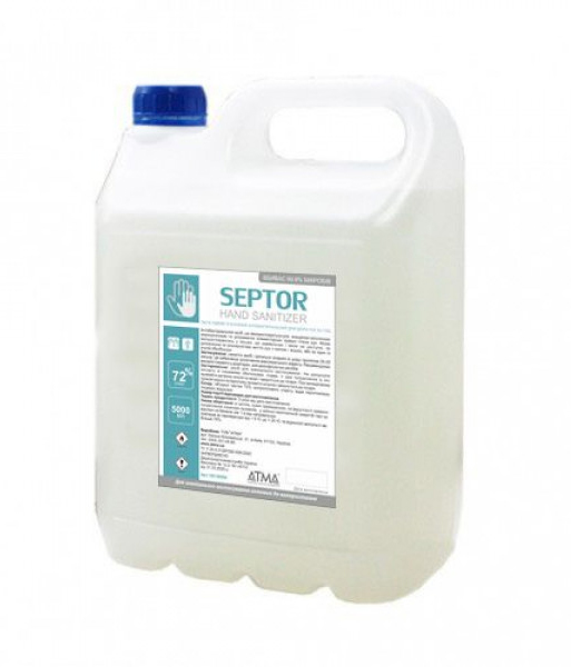 Антисептик для кожи SEPTOR с глицерином, 5л Атма - фото 1