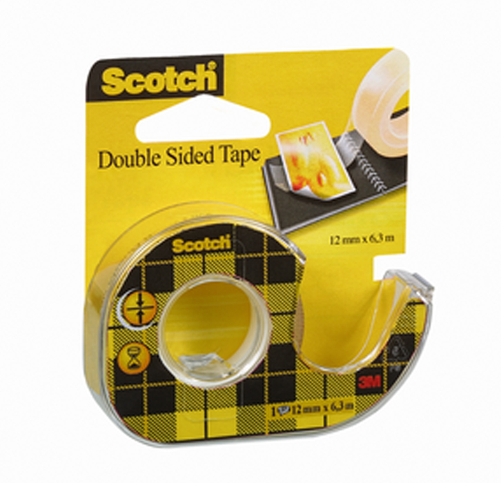 Клейка стрічка SCOTCH двостороння з диспенсером 12мм.*6,3м. 3M - фото 3