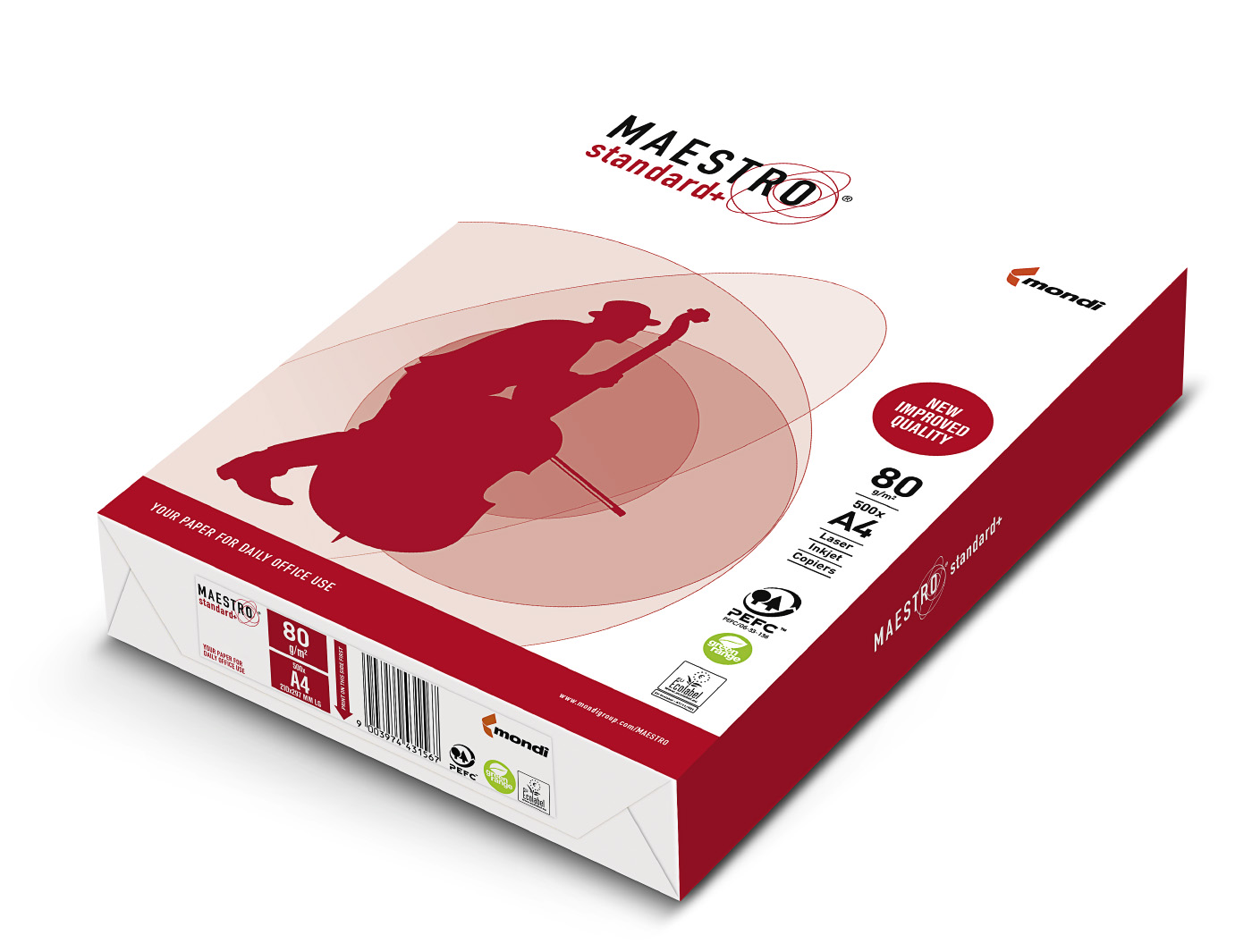 Папір А4 80г/м2 500арк., Maestro Standard Plus Mondi - фото 2