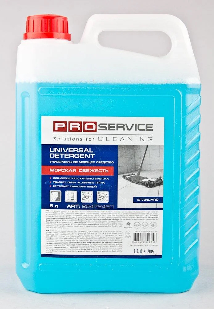 Средство профессиональное моющее для мытья пола универсальное 5л. Морская свежесть PROservice - фото 1