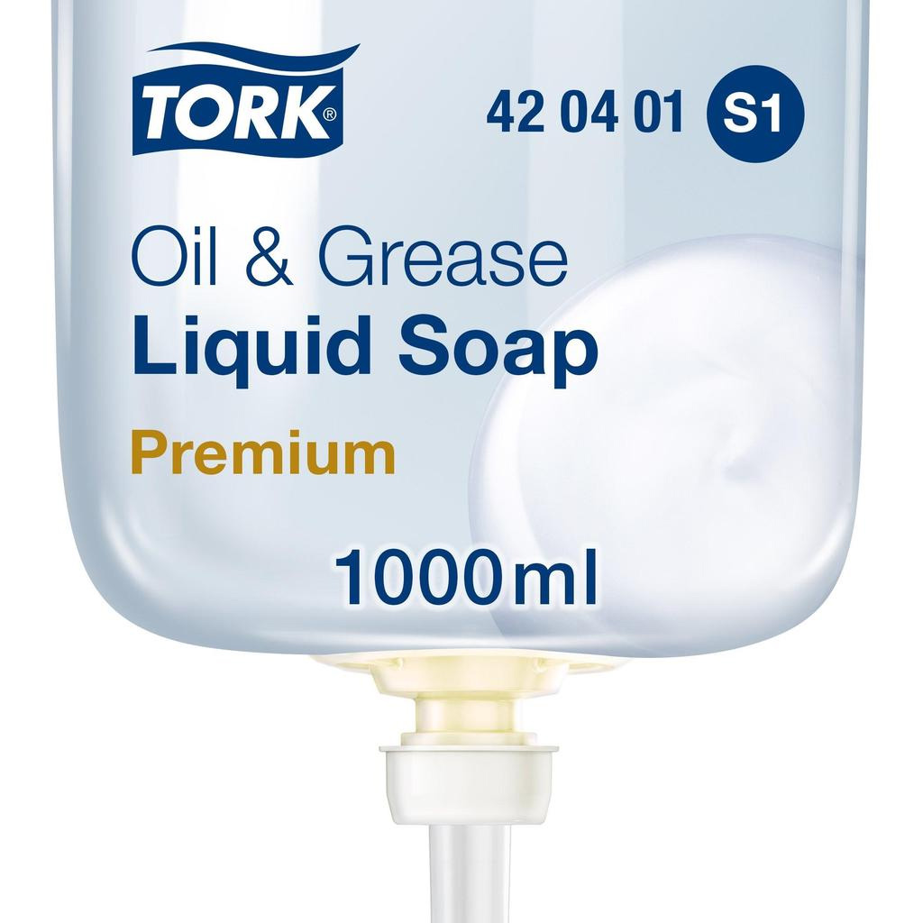 Мыло-очиститель жидкое, 1000мл., для технич. среды, в кассете для диспенсера, Premium Tork - фото 2