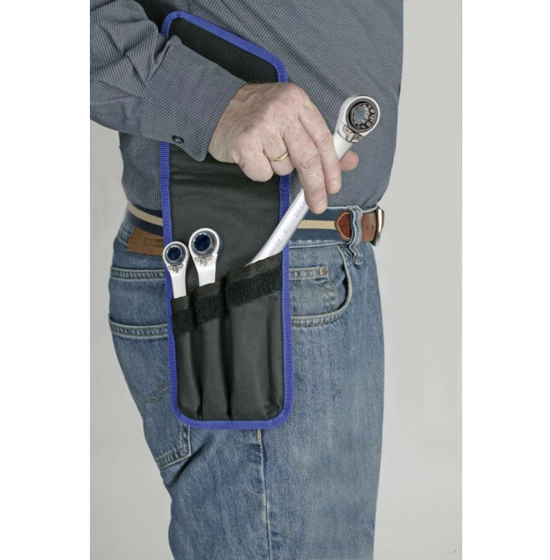 Набор гаечных накидных ключей, трещоточных с реверсом, в чехле, 8-19мм, 4 единицы HEYTEC - фото 4