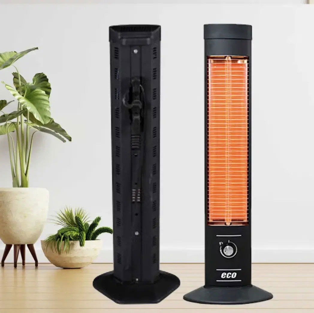 Обігрівач інфрачервоний ECO Term 2000, підлоговий, вертикальний, чорн. UFO - фото 6