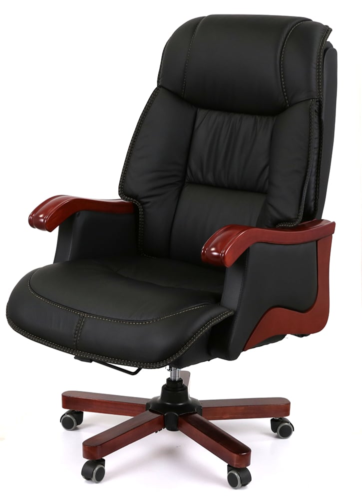 Кресло Галахад EX RL (Кожа LC-A) черный АКЛАС - фото 11