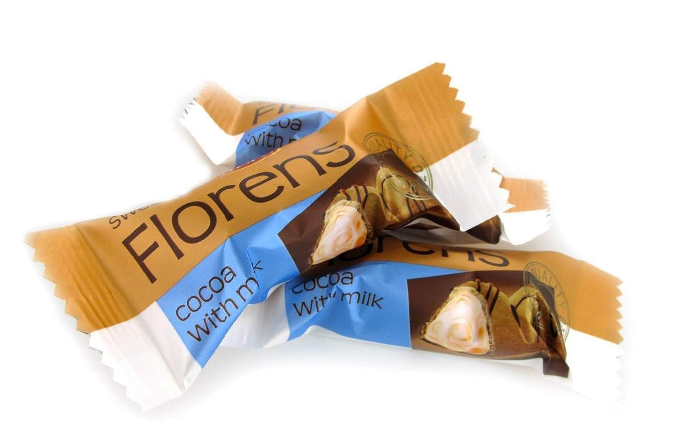 Конфеты Флоренс со вкусом какао и молока 2,2кг. АВК - фото 2