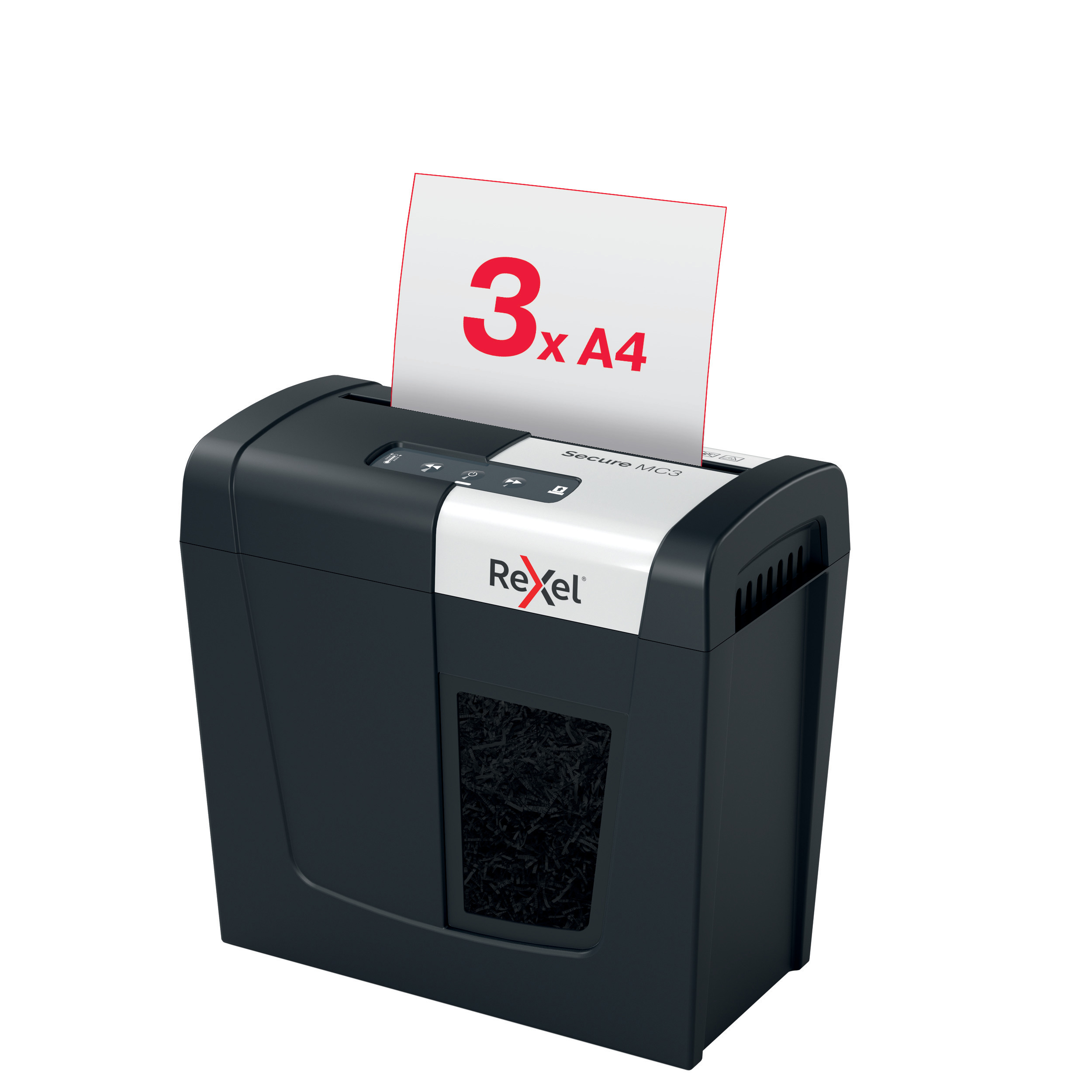 Уничтожитель документов Secure MC3, P5 3 листа, микро-перекрестная резка, корзина 10л Rexel - фото 8