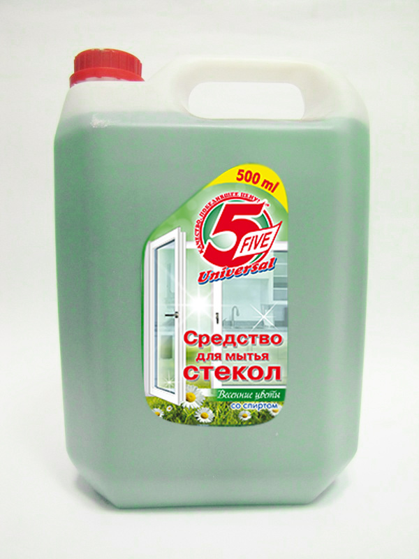 Жидкость для мытья стекол, 5л. Весенние цветы 5 Five - фото 1