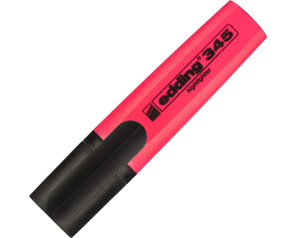 Маркер текстовый 345, 2-5мм., розов. Edding - фото 3