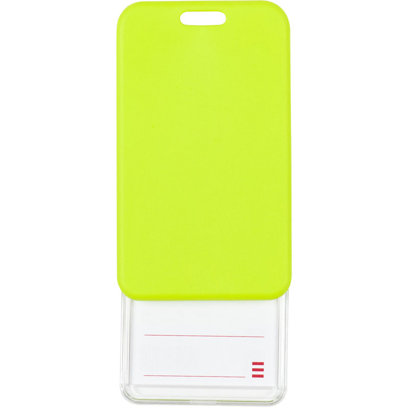 Бейдж-чехол вертикальный SoftTouch, 54*85мм., матовый, салат. Axent - фото 3