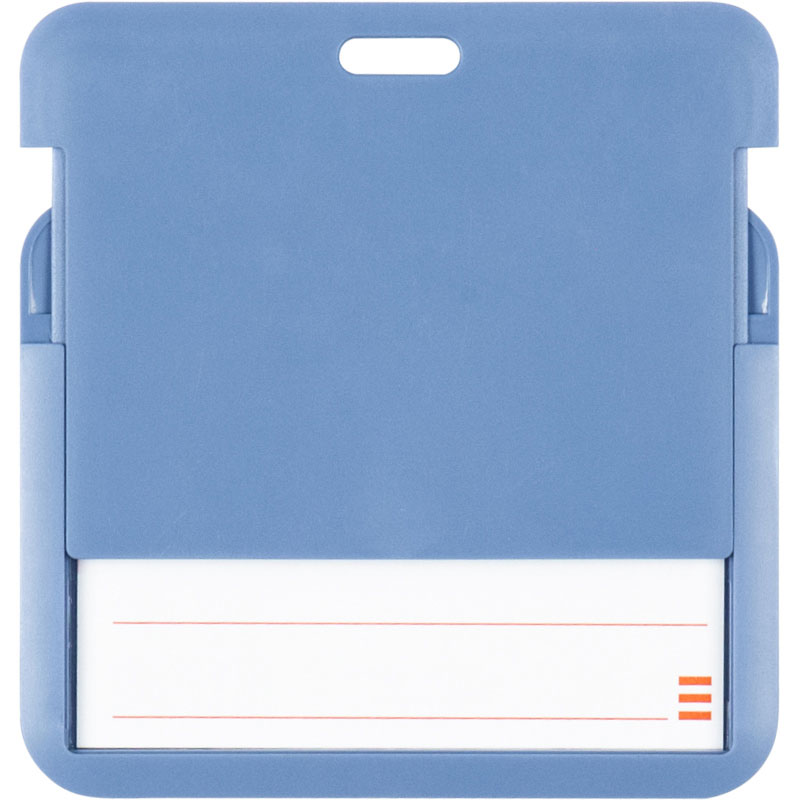 Бейдж-слайдер горизонтальний 85*54мм., ABS пластик, син. Axent - фото 2