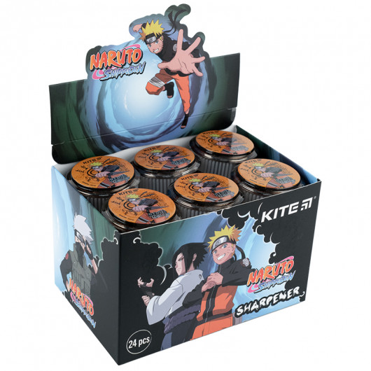 Точилка с контейнером круглая «Naruto» Kite - фото 1