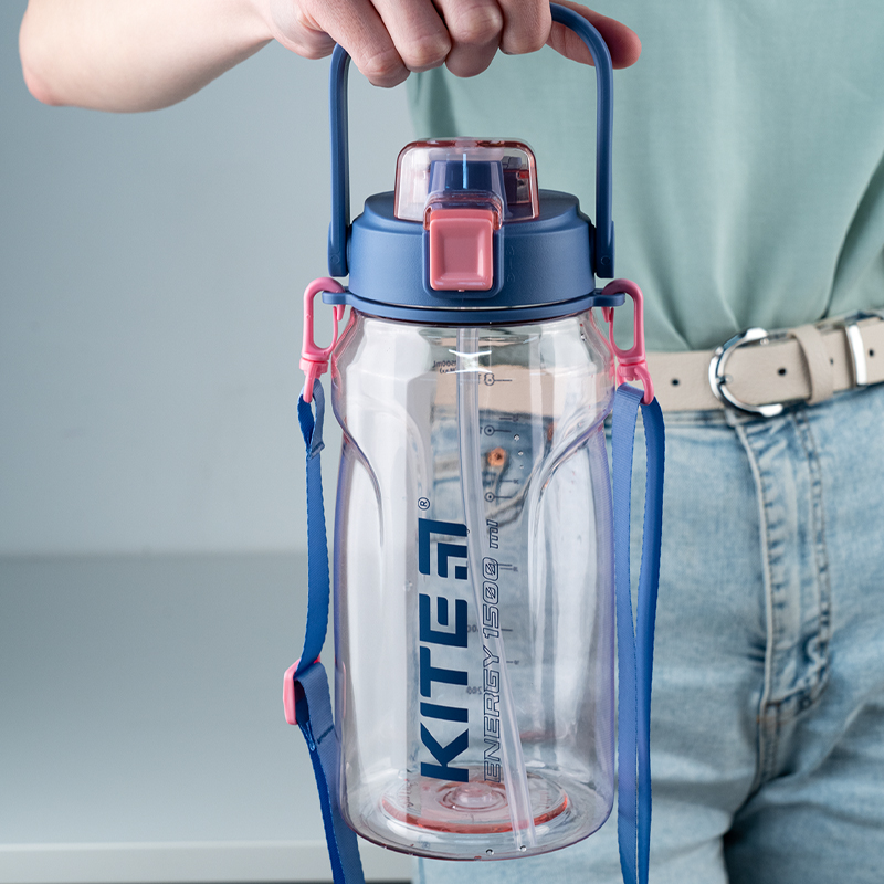 Бутылочка для воды, 1500 мл, розовая Kite - фото 5