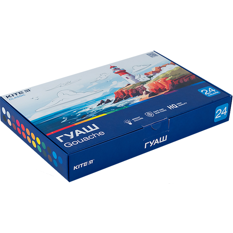 Гуашь 24 цвета., 20 мл Kite Classic (K-097) Kite - фото 1