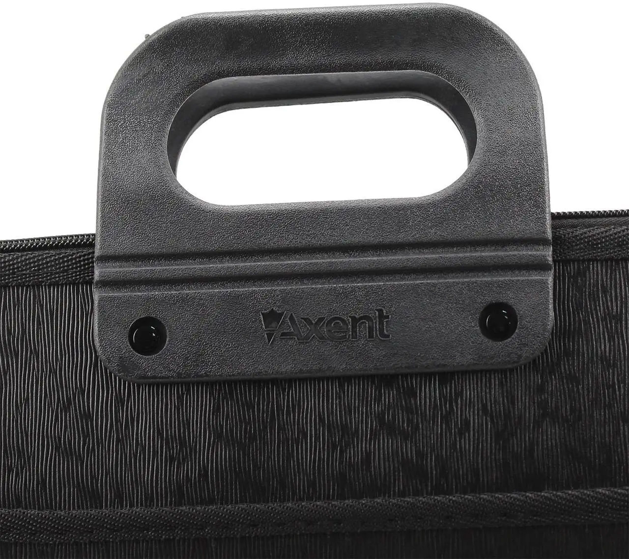 Портфель на 3 отделения, В4, рельефный, на молнии, черн. Axent - фото 3