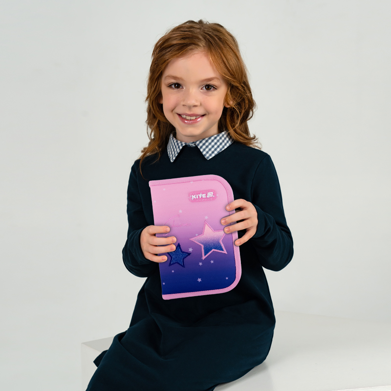 Пенал Kite 1 від., 2 відв., без наповнення 622 Sparkling Kite - фото 3