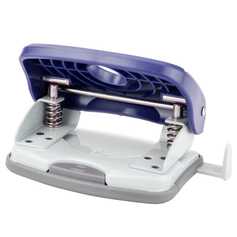 Діркопробивач на 2 отвори, до 20 аркушів Welle-2, пластиковий, син. Axent - фото 3