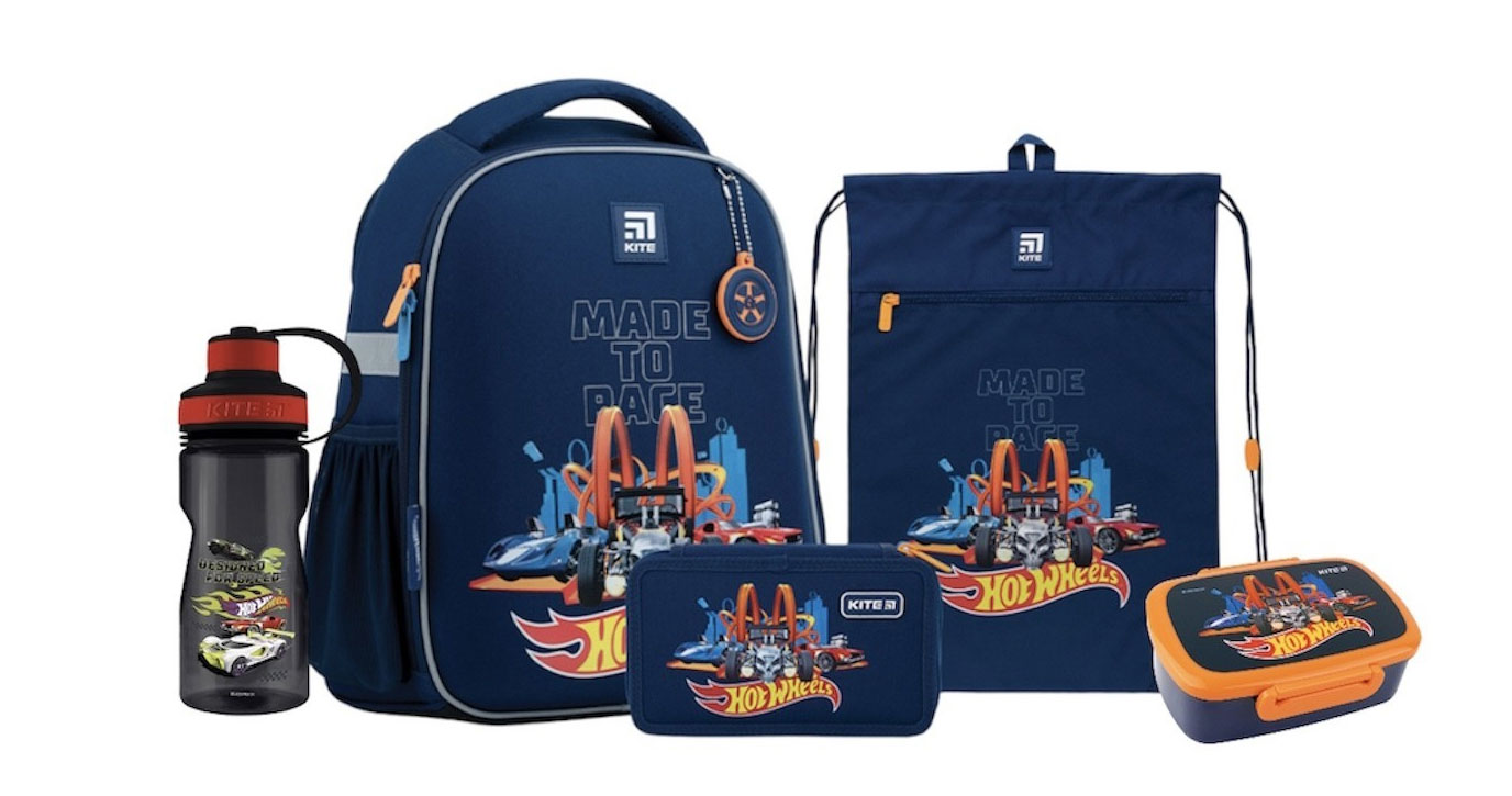 Пляшечка для води Kite 500мл, «Hot Wheels», темно-сірий Kite - фото 3