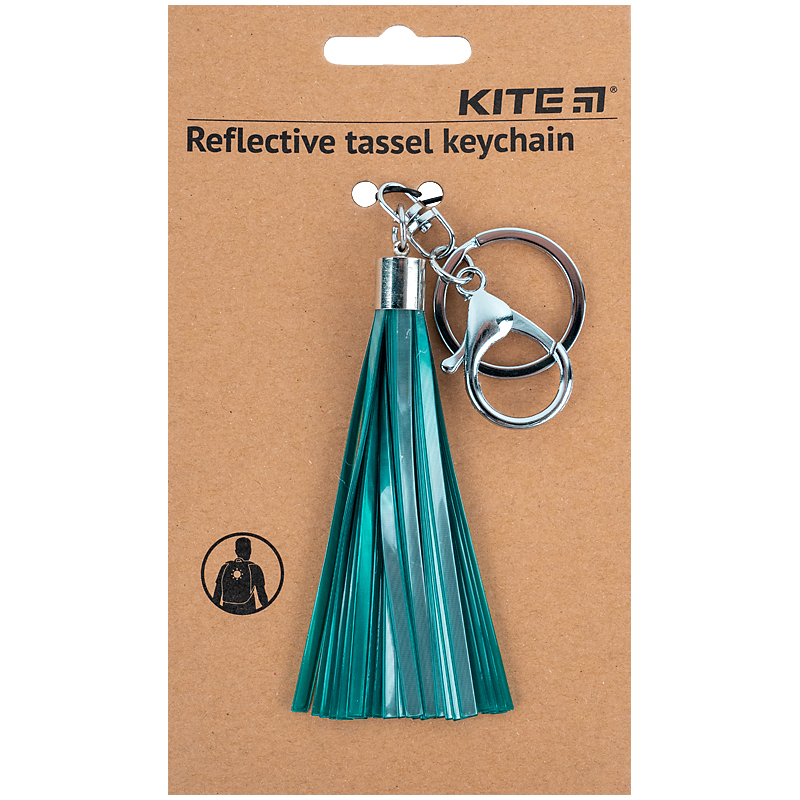 Брелок-підвіска світловідбиваючий, зелений Kite - фото 1