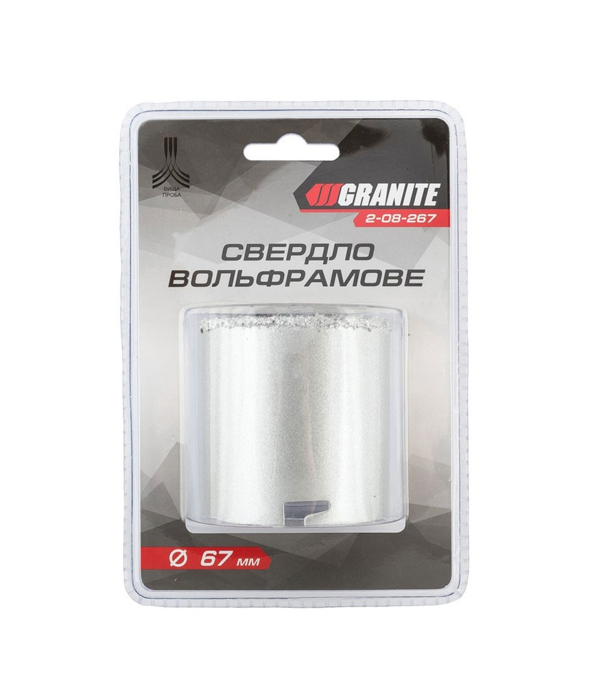 Свердло корончате GRANITE для плитки, 67 мм, вольфрамове напилення, 2-08-267 MASTERTOOL - фото 3