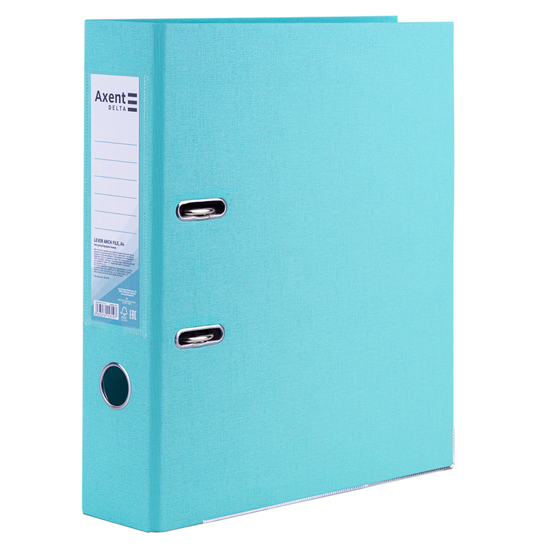 Реєстратор 7,5см. А4 (PP), двосторонній, Pastelini, бірюз. Axent Delta - фото 1