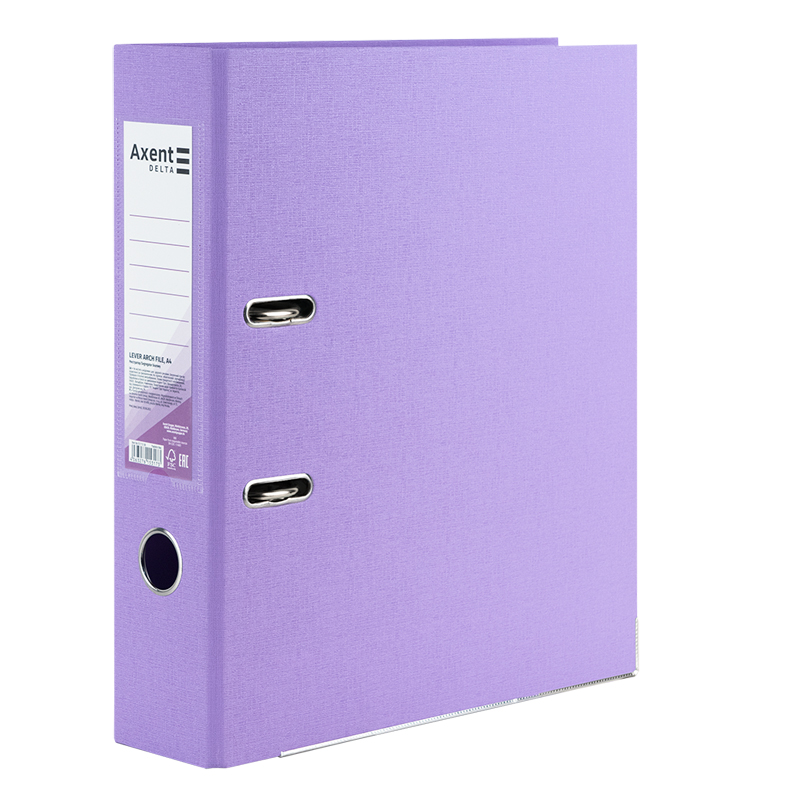 Реєстратор 7,5см. А4 (PP), двосторонній, Pastelini, бузковий Axent Delta - фото 1
