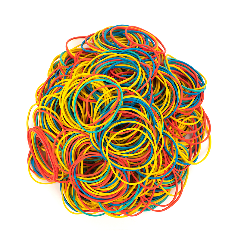 Резинка для денег d=50мм., 500г. D4612, цвет ассорти Axent Delta - фото 1