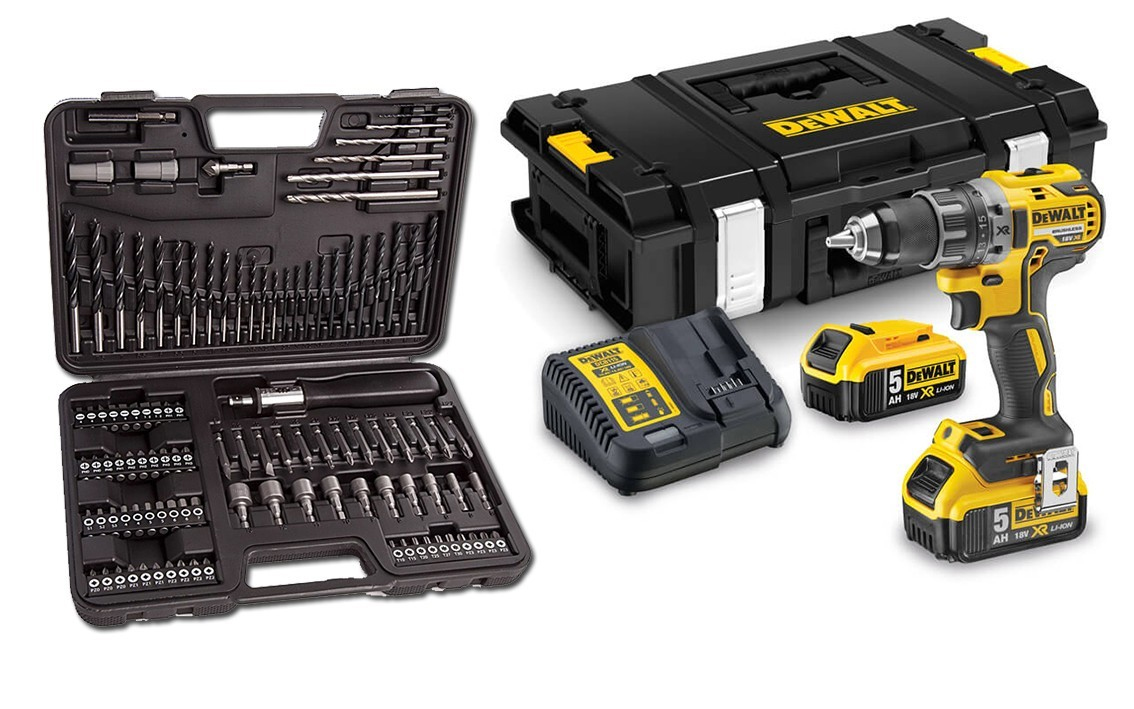 Дриль-шуруповерт акумуляторний безщітковий DCD791P2 460Вт, 550-2000 об/мин, 5 Аг, вес 1,8кг DeWALT - фото 5