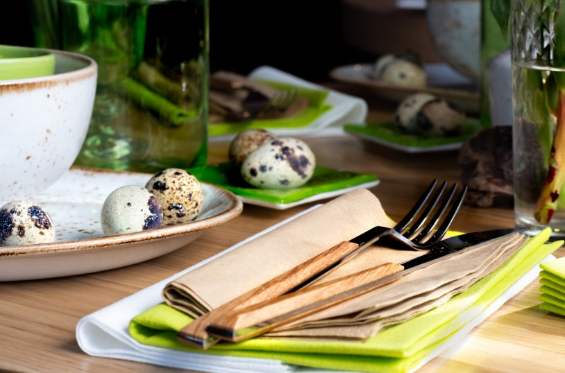 Салфетки 39*39см. Tork Premium LinStyle® 1 слойная, 50шт./уп., фисташ. Tork - фото 6