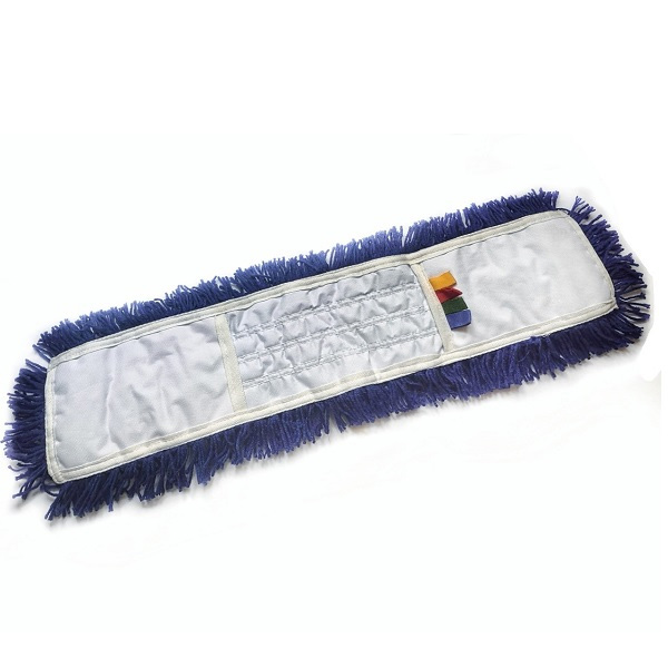 Насадка Моп плоская для швабры 60*12см., Best, разрезной, акриловый с карманами, син. Uctem - фото 5