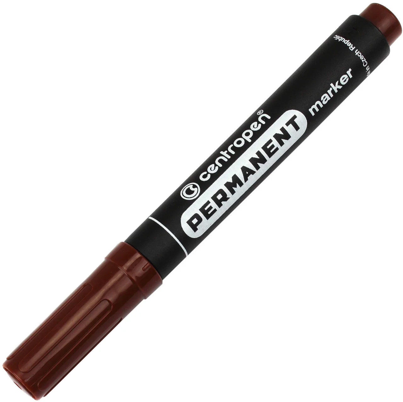 Маркер перманентний, круглий наконечник, 2,5мм., коричн. Centropen - фото 1