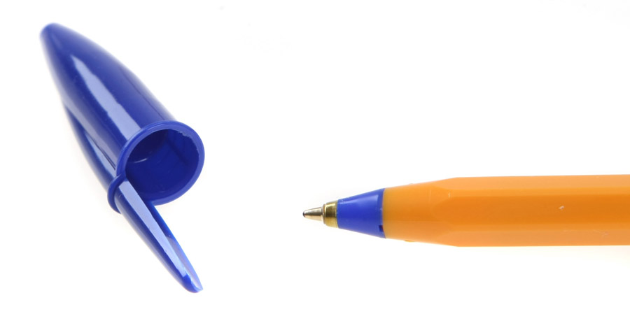 Ручка кулькова ORANGE, корпус помаранч., ст. син. Bic - фото 4
