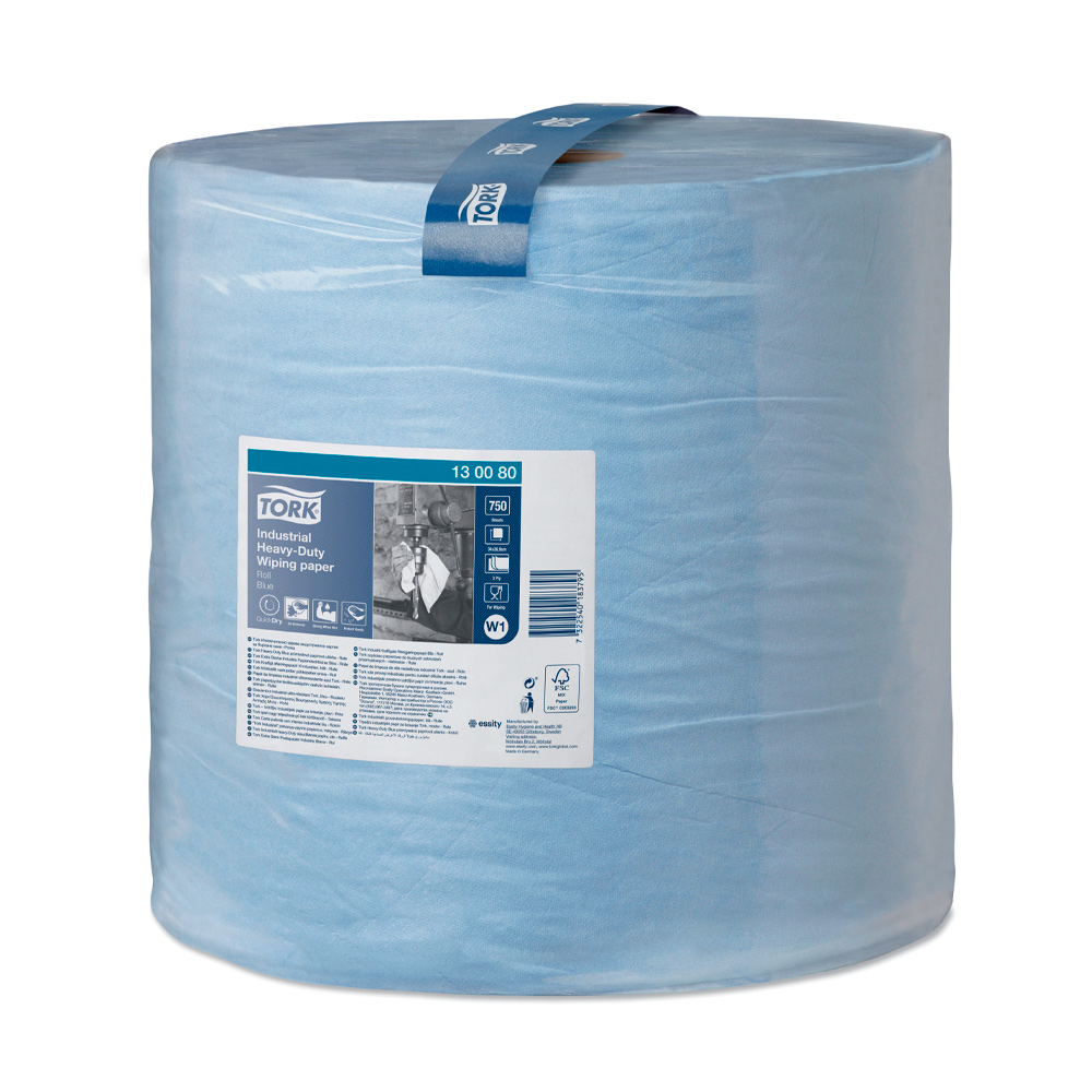 Протирочная бумага большой рулон,Tork Advanced 440, 3-х сл., 36,9*34см., 255м., 750 листов, голуб.W1 Tork - фото 5