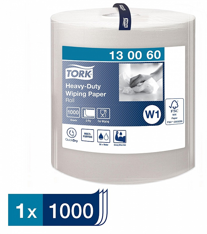 Протиральний папір великий рул, Tork Advanced 430, 2-х сл., 36,9*34см., 340м., 1000 листів, біл. W1 Tork - фото 4