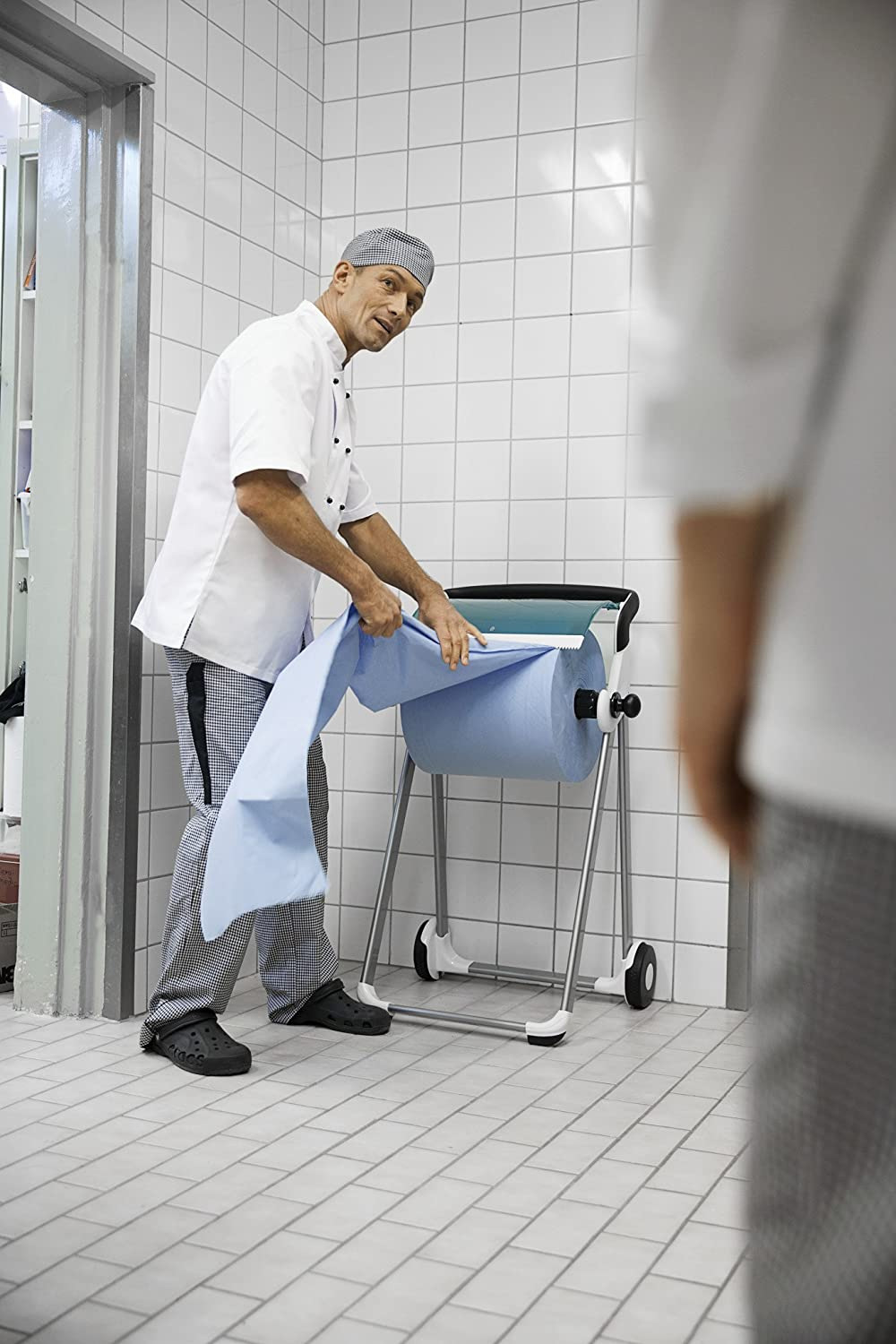 Протирочная бумага большой рулон,Tork Advanced 420  2-х сл., 36,9*34см., 510м., 1500 лисn, голуб W1 Tork - фото 3