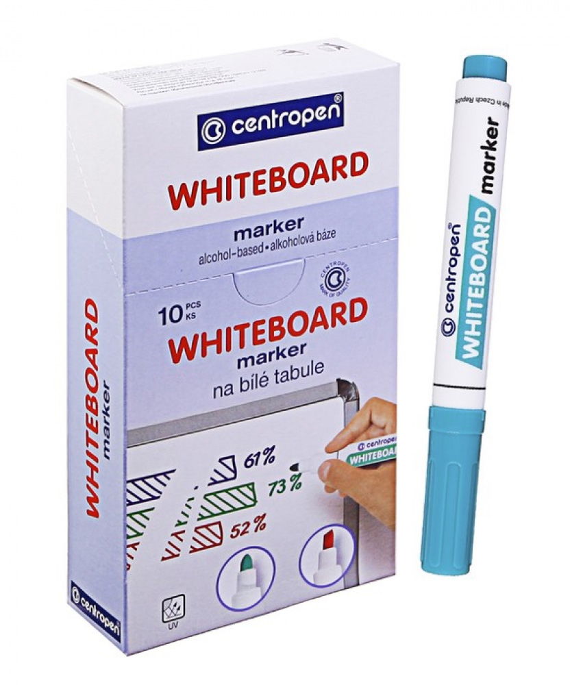 Маркер для дощок, BOARD, кліновідне вістря 1-4,6мм., син. Centropen - фото 3