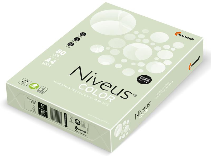 Бумага цветная Color A4 пастель 80г./м2, 500лист., GN27 green, св.-зел. Mondi - фото 2