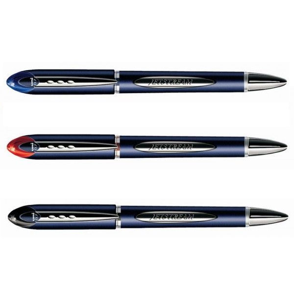 Роллер Jetstream, 0,7мм., корпус син., стержень черн. Uni - фото 3