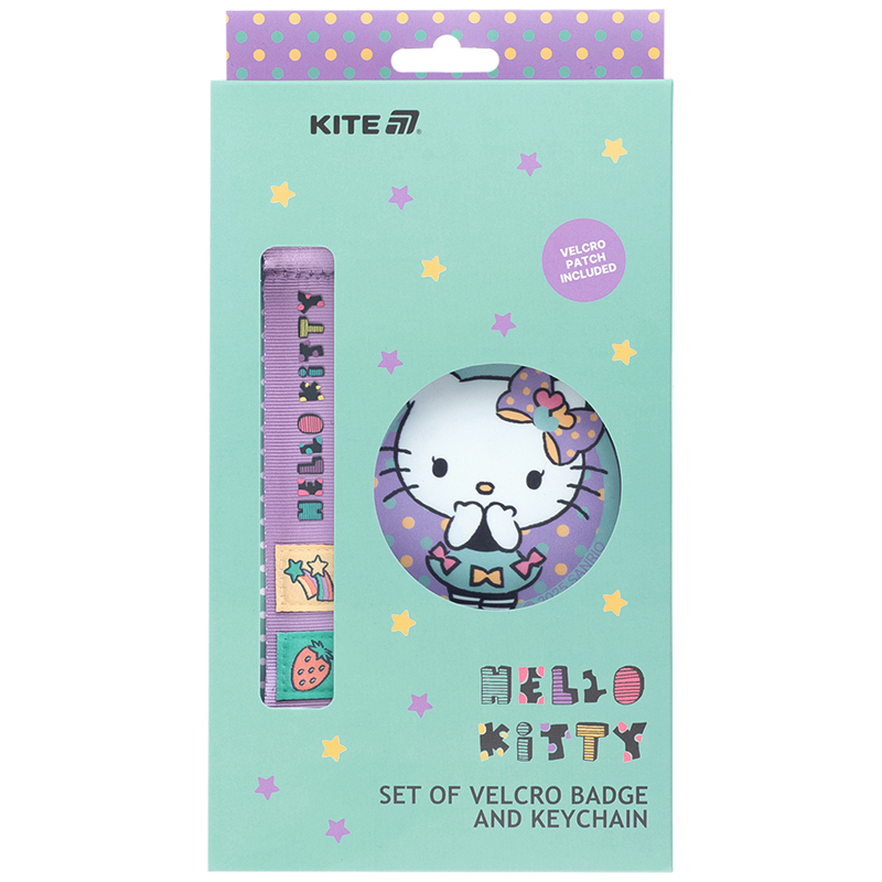 Набор бейдж на липучке и подвеска, 2 шт., 3010-1 Hello Kitty Kite - фото 4