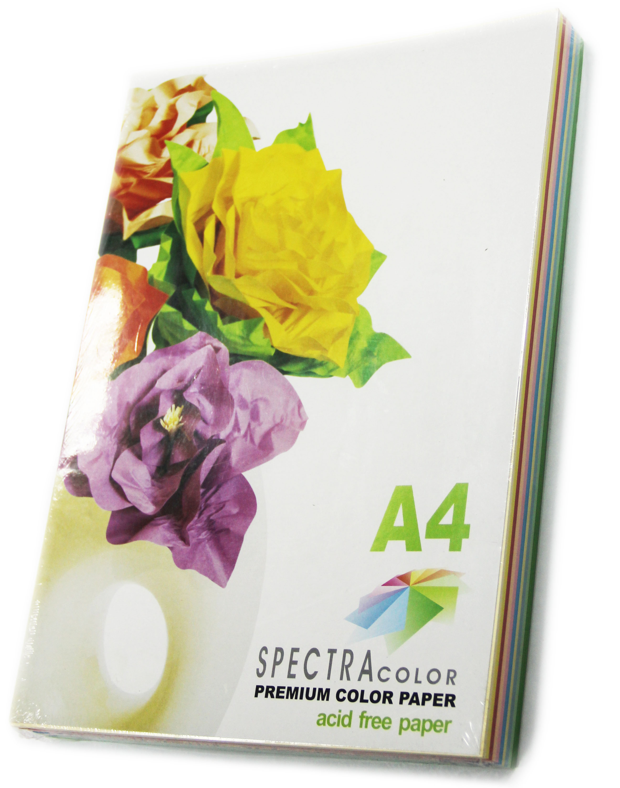 Spectra Color A4 пастель 80г/м2 (100лист.) Rainbow Pack Light, 5 цветов Spectra Color - фото 2