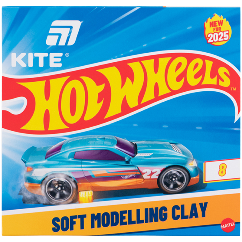 Пластилин восковой, 8 цветов, 160 г. Hot Wheels Kite - фото 1