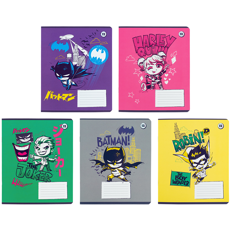 Тетрадь 12 лист., кл., софт тач + УФ лак, DC Comics (DC25-232) Kite - фото 8