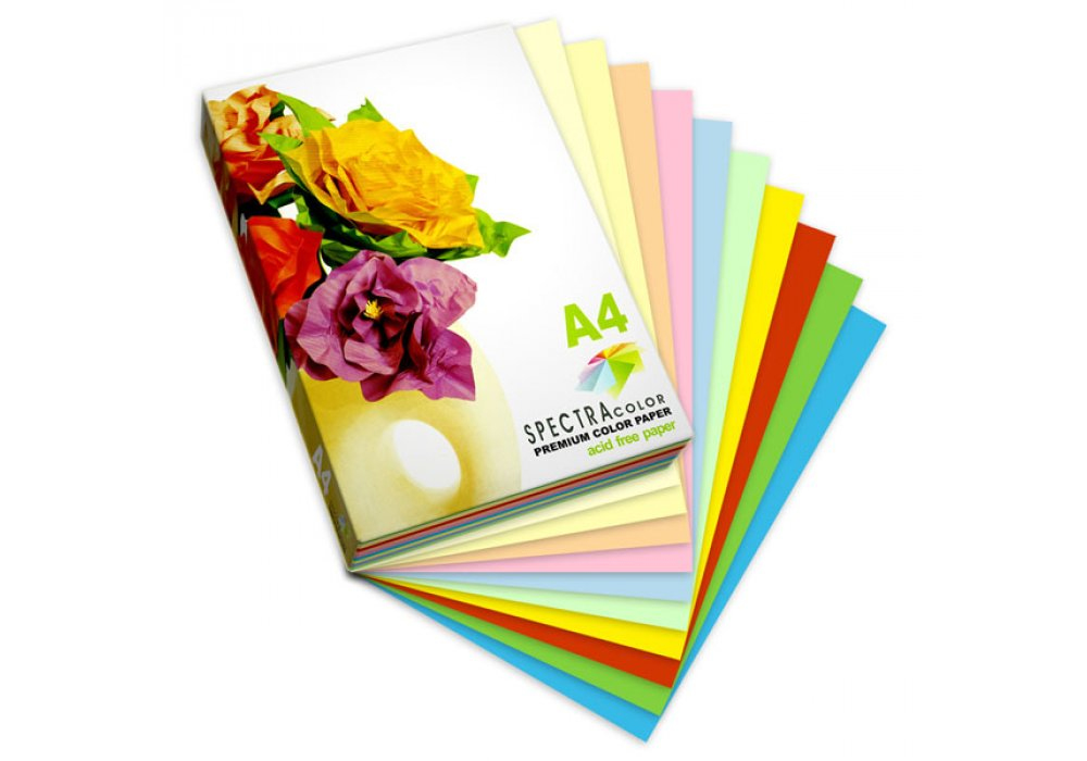 Spectra Color A4 інтенсив 80г/м2 (100лист.) Rainbow Pack Deep, 10 цветов Spectra Color - фото 2