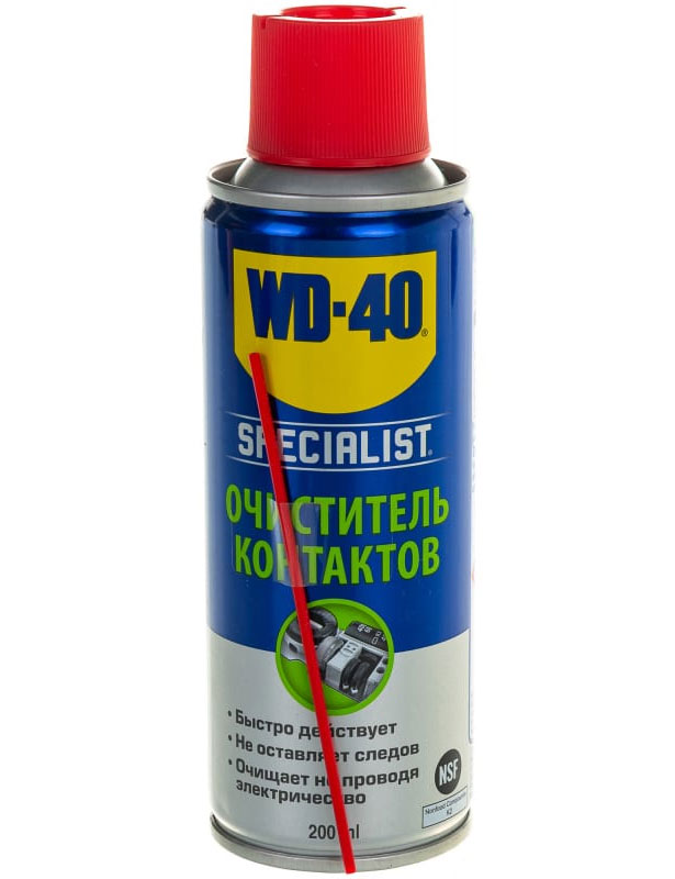 Очисник контактів швидкосохнучий WD-40, 200 мл., аерозоль WD-40 - фото 2