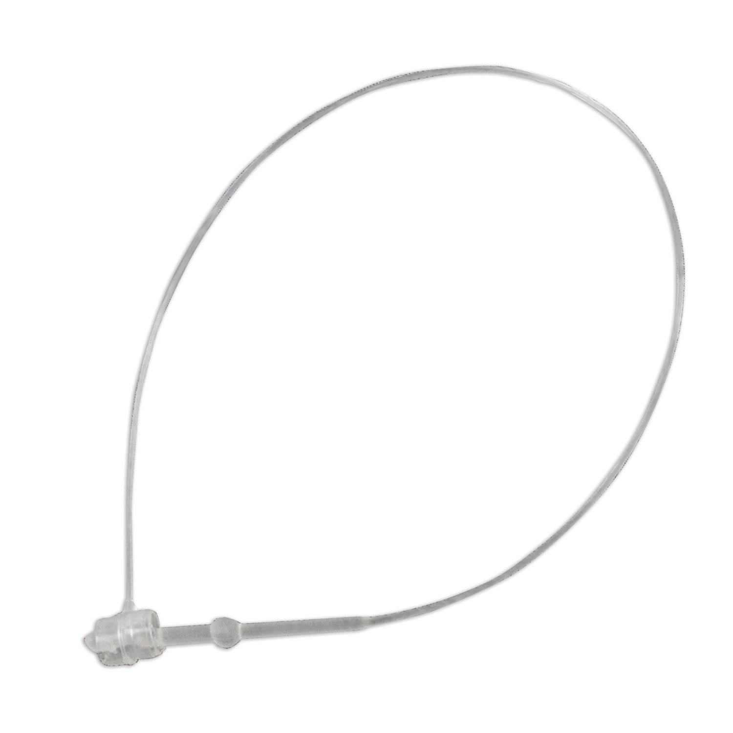 Хомут пластиковый  для ярлыков/ценников/бирок, длина 75 мм, (500 шт/упак), прозр. Украина - фото 1