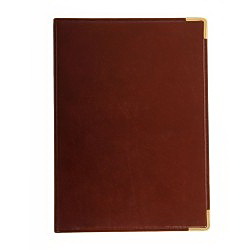 Папка К подписи А4, кожзам., металлические уголки, коричн. VIF - фото 2