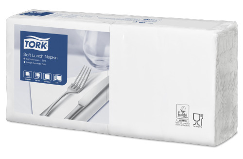 Серветки 33*33см. Tork Advanced 3-шари, 250шт./уп., біл. Tork - фото 1