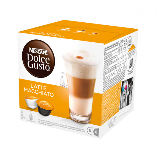 Кофе Дольче Густо Латте Макиато, 16 капсул, 183,2г. Nescafe - фото 1