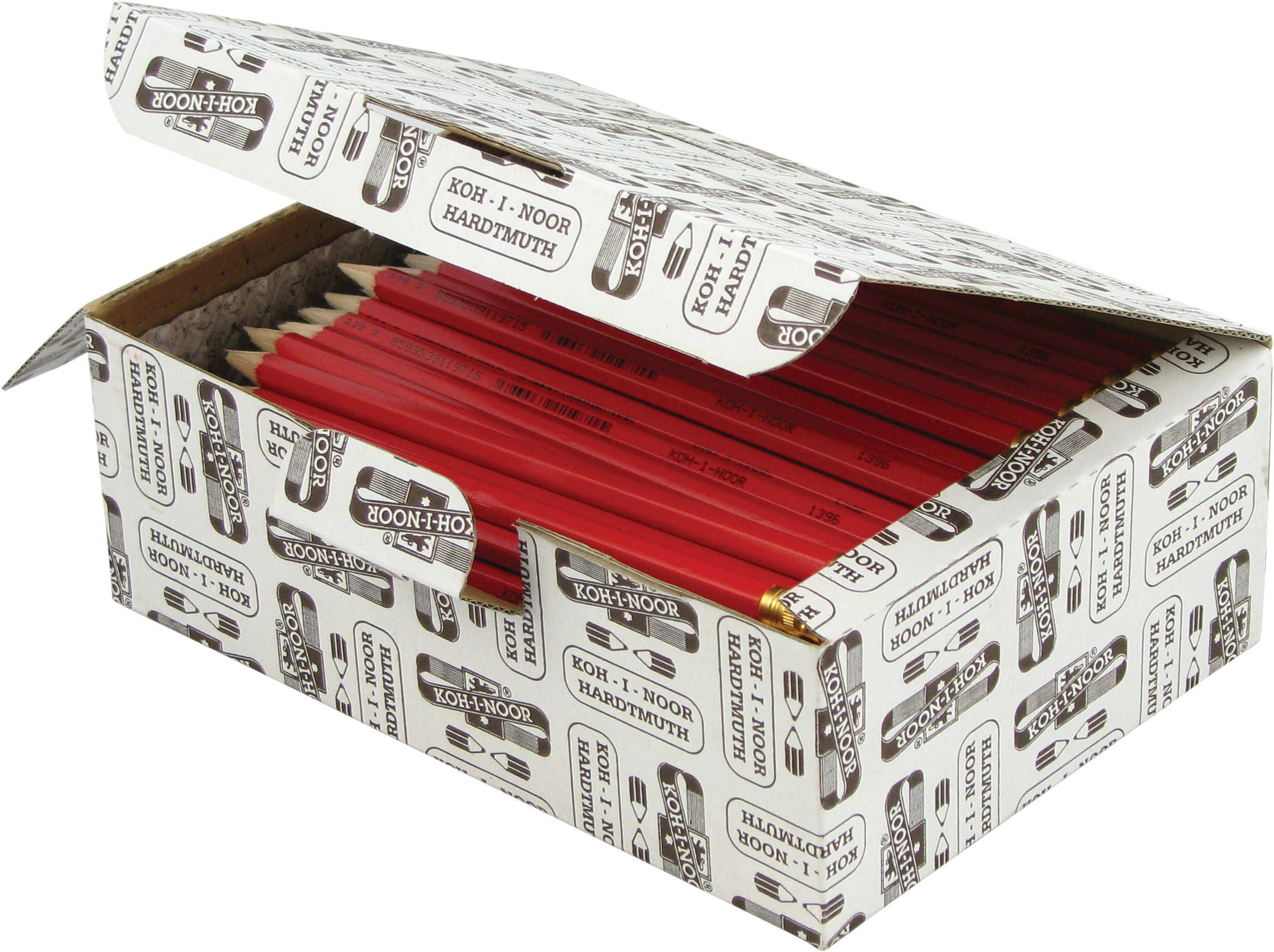 Карандаш простой графитный с резинкой HB Hardmuth 1396, шестигранный Koh-i-noor - фото 3