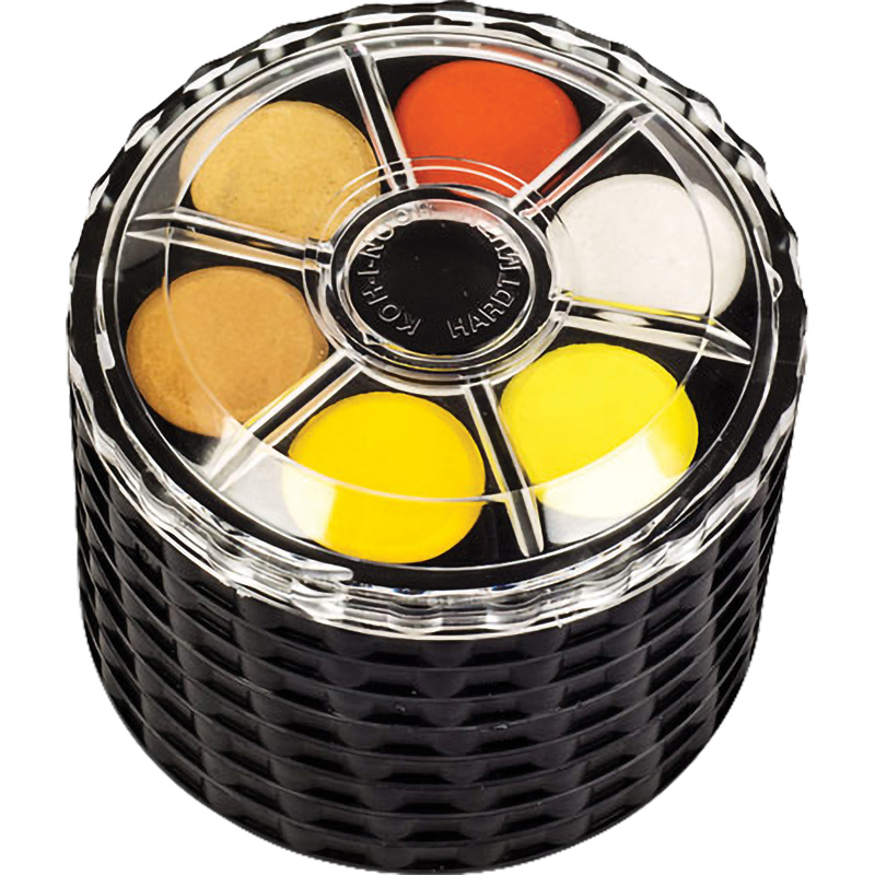 Фарба акварельна сухі 48кол., кругла упаковка, без пензля Koh-i-noor - фото 1