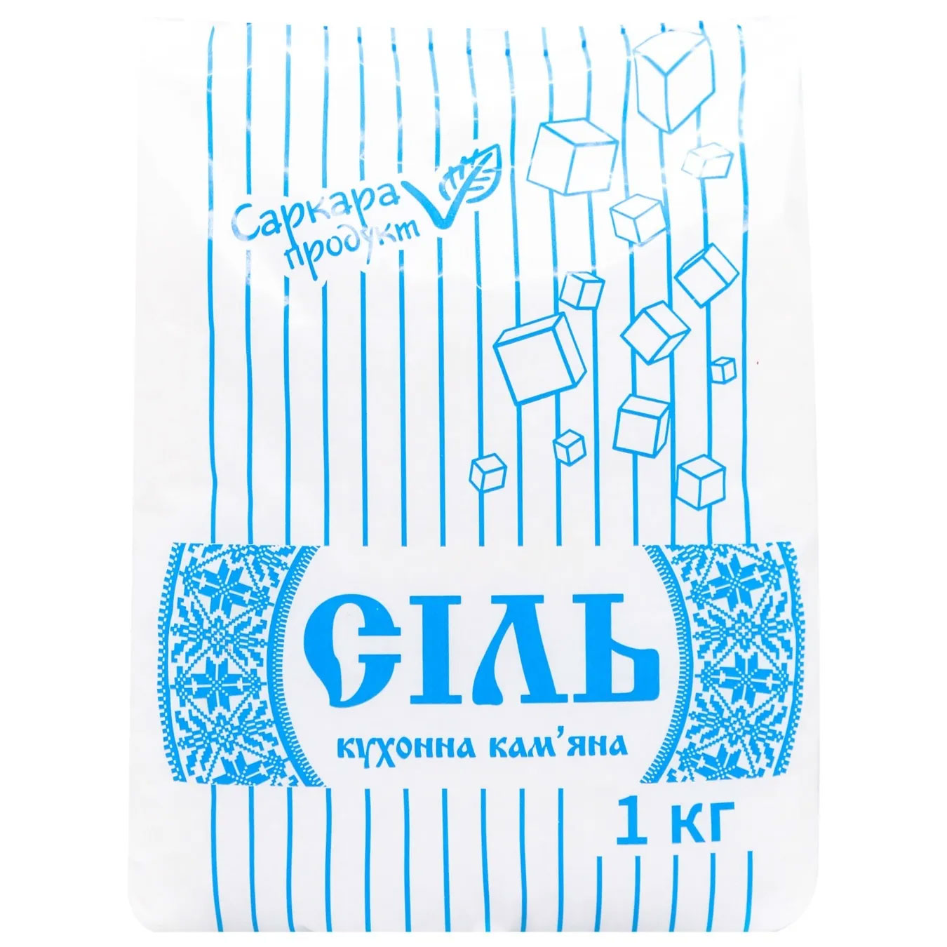 Соль каменная, 1кг., помол №1 Саркара - фото 1